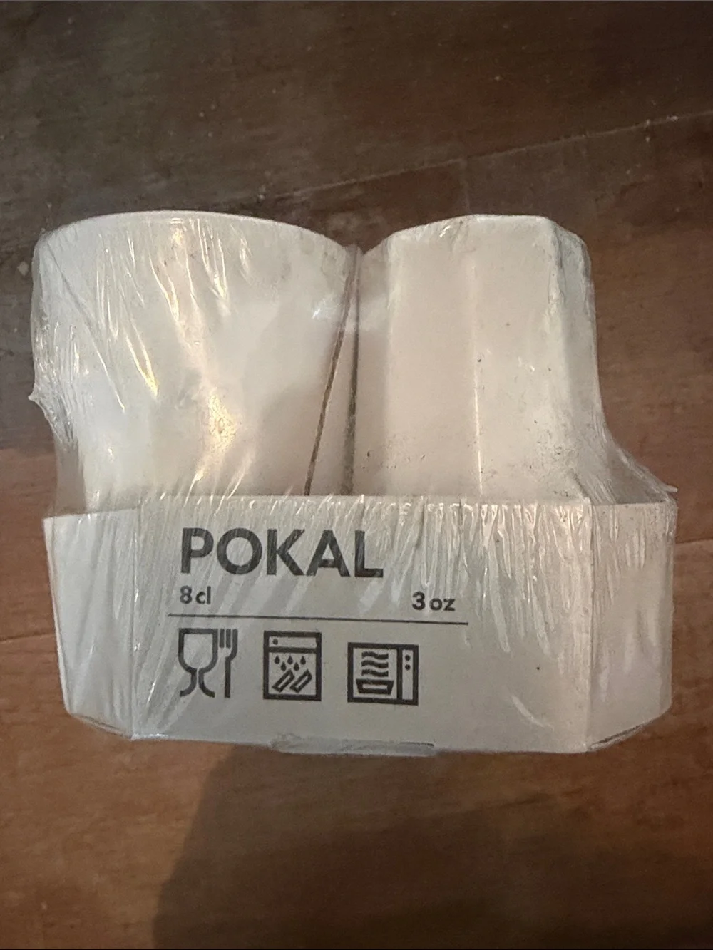 POKAL White Mini 3oz Ceramic Cups Tumblers Espresso Shots  Juice - Set of 6 New